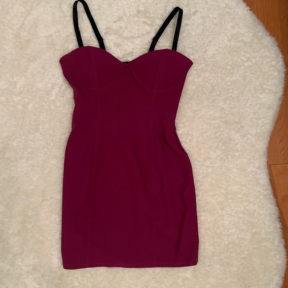 GUESS maroon mini dress